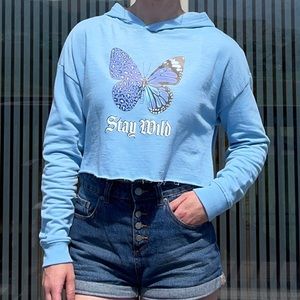 “Stay Wild” SUPER SOFT cropped hoodie | Womens’ small